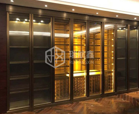 星級酒店現(xiàn)代時(shí)尚鈦金不銹鋼酒柜_KTV不銹鋼酒柜酒窖